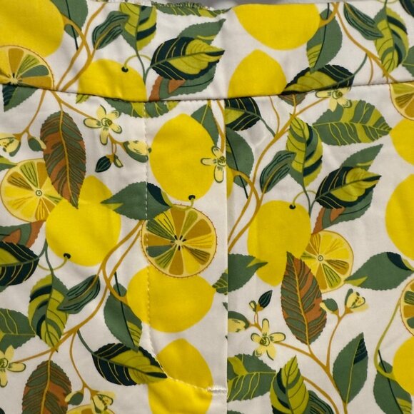 Boden Danby Lemon Vine Print High Waist Pull-On Pants NWT US Size 4 - Picture 2 of 9